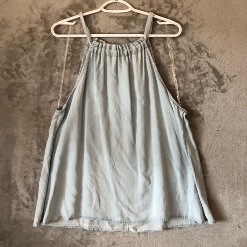 Sleeveless Lyocell Halter Top‎ Size XXL Lightweight Casual Summer